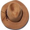 dark faux suede sun hat - Chapéus - 