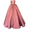 dark pink satin gown - Dresses - 