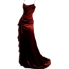 dark red - sukienki - 