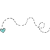 dashed line with heart  - Items - 