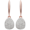 diamond drop earring gold - Earrings - 