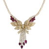 diamond ruby and gold necklace - Ogrlice - 