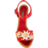 dolce-gabbana-sandals-red-women-in-embel - Sandalen - 