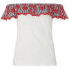 dorothyperkins Ivory And Navy Striped Ru - T-shirt - £5.00  ~ 5.65€