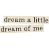 dream of me text - 插图用文字 - 