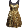 Dresses Gold - 连衣裙 - 