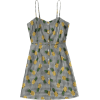 Gingham Pineapple Mini Pinafore Dress - Dresses - $20.49 
