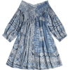 Printed Cross Front Off Shoulder Dress - Kleider - $26.99  ~ 23.18€