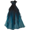 dress teal - sukienki - 