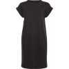 dress, t-shirt dress, black, black dress - sukienki - 