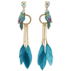 Earrings Blue - Uhani - 