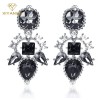 earrings black - Uhani - 