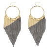 earrings two tone - Серьги - 