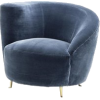 eichholtz cameron faded blue armchair - インテリア - 
