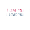 I Love You - イラスト用文字 - 
