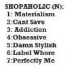 Shopaholic - Texte - 