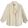 アメリカンラグ シー[AMERICAN RAG CIE] Ｐｅシフォンボウタイブラウスアイボリー - 长袖衫/女式衬衫 - ¥15,750  ~ ¥937.64