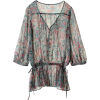 バナー バレット[Banner Barrett] モザイクフラワーブラウスサックス - 长袖衫/女式衬衫 - ¥25,200  ~ ¥1,500.23