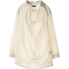 ドゥーズィエム クラス[DEUXIEME CLASSE] シルクコンブロード衿付きプルオーバーブラウスベージュ - Camicie (lunghe) - ¥18,900  ~ 144.23€