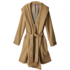 ガリャルダガランテ[GALLARDAGALANTE] フーディロングコートキャメル - Jacket - coats - ¥40,950  ~ £276.53