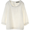 マルティニーク[martinique] フロントフリルブラウスホワイト - 半袖衫/女式衬衫 - ¥21,000  ~ ¥1,250.19