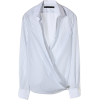 マルティニーク[martinique] 【再入荷】丸衿カシュクールシャツグレー - Long sleeves shirts - ¥17,850  ~ $158.60