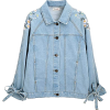 embroidered denim jacket - Jaquetas e casacos - 