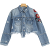 embroidered denim jacket - 外套 - 