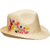 embroidered straw hat - 有边帽 - 