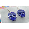 emo dakr blue earrings skull - Gürtel - 