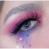 eyeshadow pastel glitter look kawaii - Cosmetics - 
