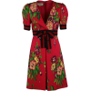 fall floral dress - Obleke - 
