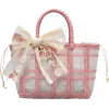 fashion new style transparent woven trendy bow lace bucket bag NHTG352473 - Torebki - $7.28  ~ 6.25€