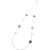 カットストーンMIX サークルモチーフネックレス - Necklaces - ¥2,520  ~ $22.39