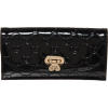 ロゴマーク型押し 留め具付きエナメルロングウォレット - Кошельки - ¥5,985  ~ 45.67€