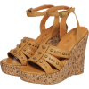 スタッズアクセントウェッジサンダル - Sandals - ¥6,930  ~ $61.57