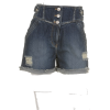 ダメージ加工デニムハイウエストショートパンツ - Shorts - ¥7,245  ~ $64.37