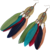 feather earrings - Kolczyki - 