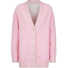 fendi Pink embossed viscose cardigan - Swetry na guziki - 