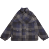filson grey & blue plaid short coat - Jacket - coats - 