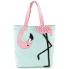 flamingo tote bag pink mint green - Bolsas pequenas - 