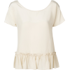 flared frill-trim blouse - Camisas - 