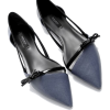 flat blue shoes - 平鞋 - 