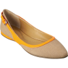 Flats Beige Flats - Ballerina Schuhe - 