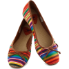 flat stripes shoes - Балетки - 