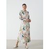 Patterned Women's Shirt Dress - モデル - 