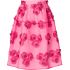 floral-embroidered skirt - Spudnice - 