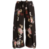 floral pants - Spodnie Capri - 