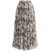floral ruffle skirt - Suknje - 