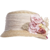 floral straw hat - Klobuki - 